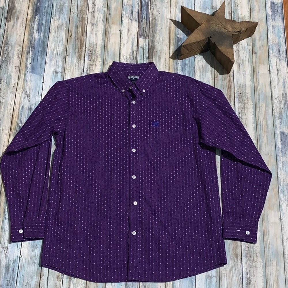 Boys button down long sleeve western shirt